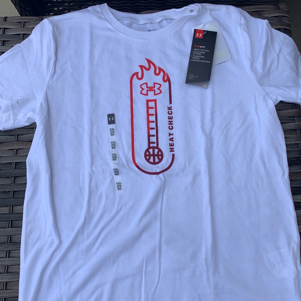 Youth Under Armour Heat Check Short Sleeve Tee - Picture 2 of 4
